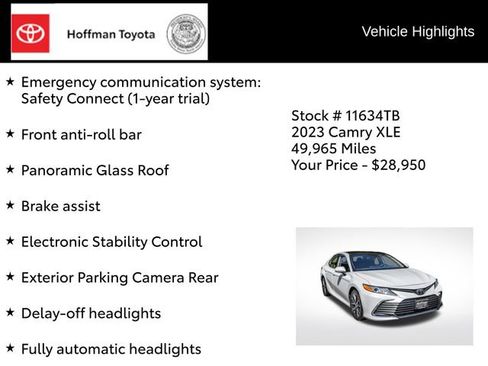 Used 2023 Toyota Camry XLE w/ Cold Weather Package AWD/4WD image 36