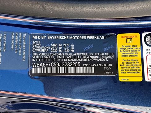 Used 2018 BMW 650i xDrive Convertible image 33