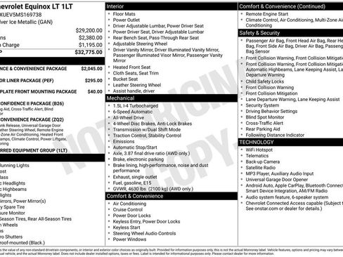 Used 2021 Chevrolet Equinox LT AWD/4WD image 6