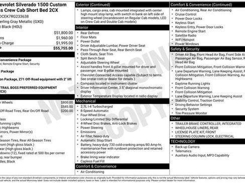 Certified 2024 Chevrolet Silverado 1500 Custom Trail Boss AWD/4WD image 25