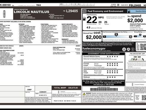 Used 2023 Lincoln Nautilus Reserve AWD/4WD image 31