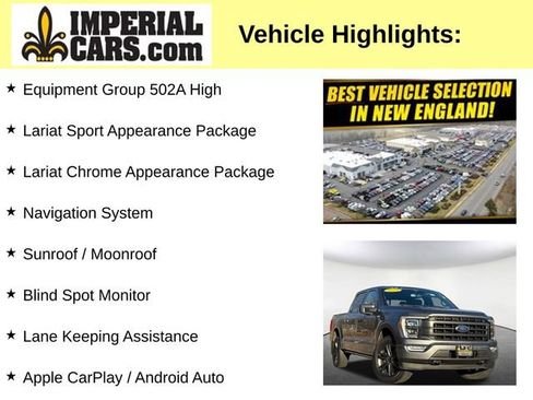 Used 2022 Ford F150 Lariat w/ Equipment Group 502A High image 7