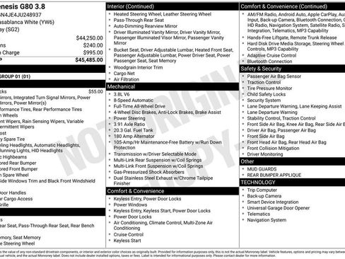 Used 2018 Genesis G80 3.8 image 21