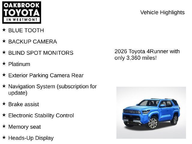 Used 2026 Toyota 4Runner Platinum AWD/4WD image 6