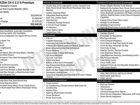 Certified 2023 MAZDA CX-5 AWD 2.5 S w/ Premium Package image 26