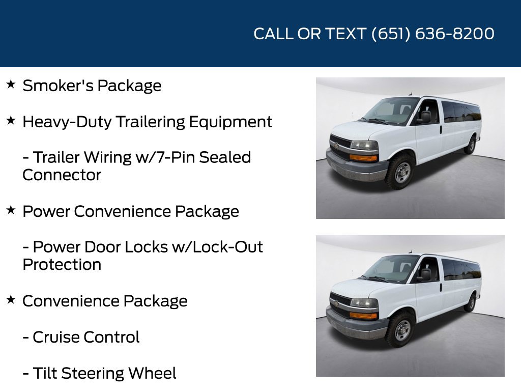 Used 2013 Chevrolet Express 3500 LT w/ LT Preferred Equipment Group RWD image 12