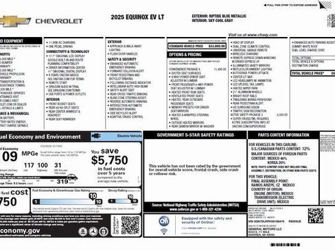 Used 2025 Chevrolet Equinox EV LT w/ Convenience Package II image 41