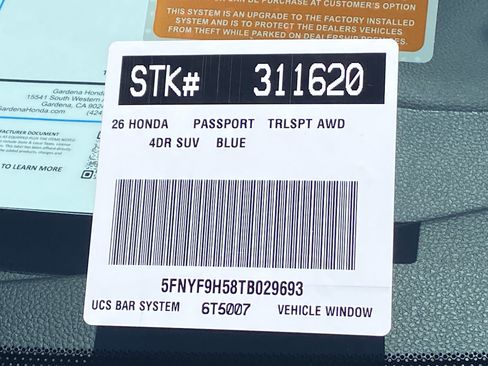 New 2026 Honda Passport TrailSport image 20