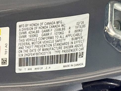 New 2026 Honda Civic Sport image 25