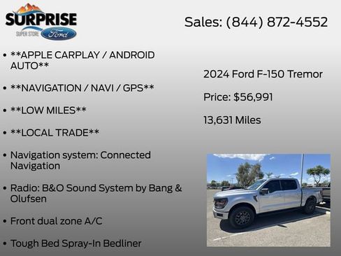 Used 2024 Ford F150 Tremor w/ Mobile Office Package AWD/4WD image 13