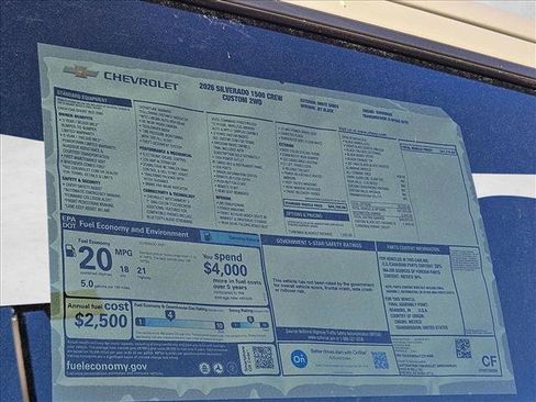 New 2026 Chevrolet Silverado 1500 Custom w/ Turbomax Blackout Package image 15