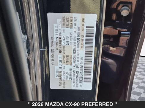 Certified 2026 MAZDA CX-90 3.3 Turbo w/ Preferred Package AWD/4WD image 38