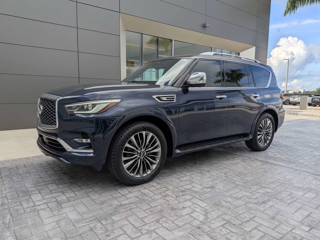 Used 2021 INFINITI QX80 Sensory w/ Cargo Package RWD image 1