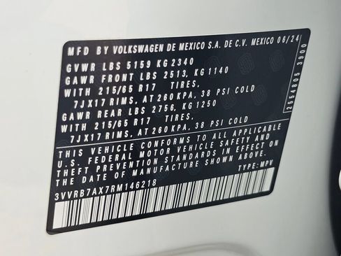 Certified 2024 Volkswagen Tiguan S FWD image 32
