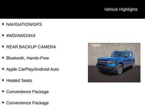 Used 2024 Ford Bronco Sport Big Bend w/ Convenience Package AWD/4WD image 2