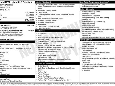 Used 2024 Toyota RAV4 XLE Premium w/ Weather Package AWD/4WD image 17