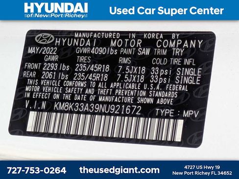 Certified 2022 Hyundai Kona N Line w/ Tech Package image 42