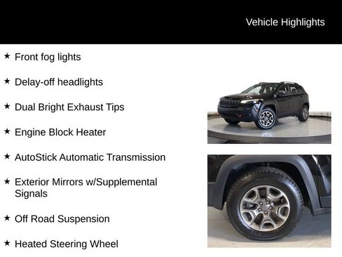 Used 2020 Jeep Cherokee Trailhawk w/ Cold Weather Group AWD/4WD image 19