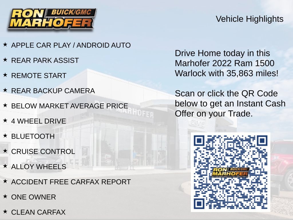 Used 2022 RAM 1500 Warlock w/ Electronics Group AWD/4WD image 15