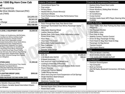 Used 2020 RAM 1500 Big Horn AWD/4WD image 7