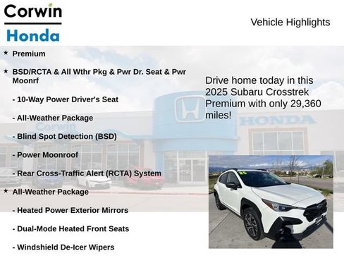 Used 2025 Subaru Crosstrek 2.5i Premium AWD/4WD image 6
