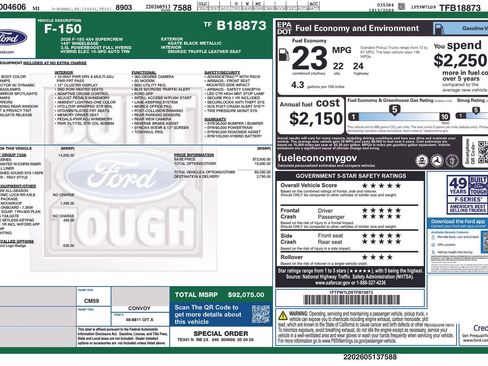 New 2026 Ford F150 Platinum w/ Equipment Group 703A Plus AWD/4WD image 5