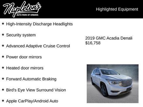 Used 2019 GMC Acadia Denali w/ Technology Package image 8