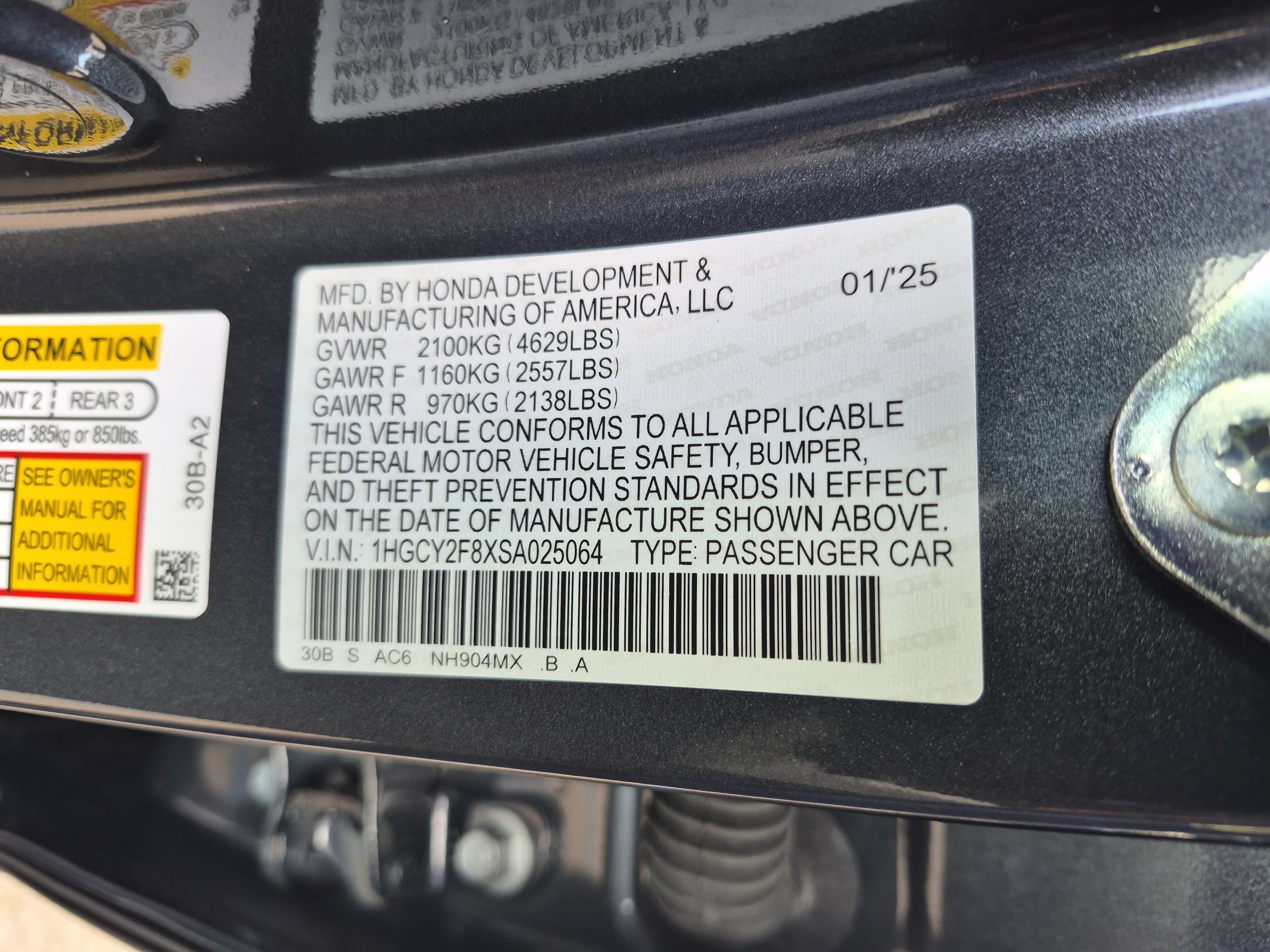 Certified 2025 Honda Accord Touring image 35