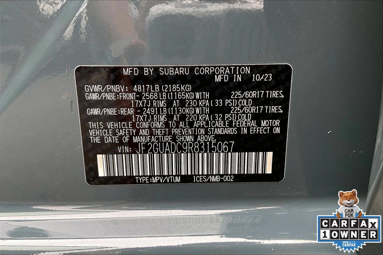 Certified 2024 Subaru Crosstrek 2.0i Premium AWD/4WD image 33