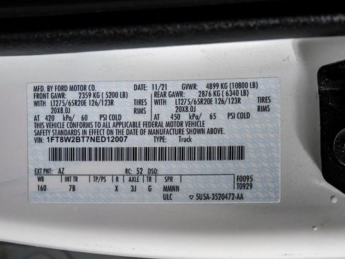 Used 2022 Ford F250 Platinum w/ FX4 Off-Road Package image 60