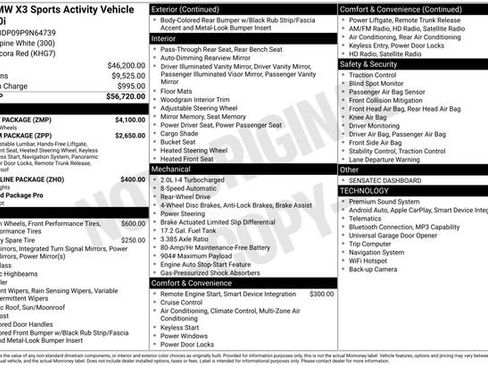 Used 2023 BMW X3 sDrive30i w/ M Sport Package image 2