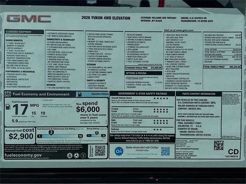 New 2026 GMC Yukon Elevation w/ Elevation Premium Package image 21