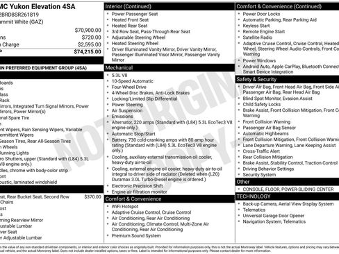 Used 2025 GMC Yukon Elevation image 33