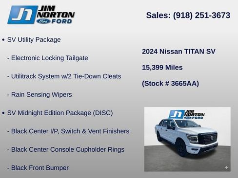 Used 2024 Nissan Titan SV AWD/4WD image 14
