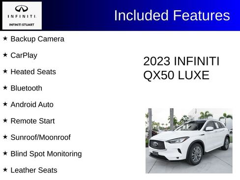 Certified 2023 INFINITI QX50 Luxe AWD/4WD image 3