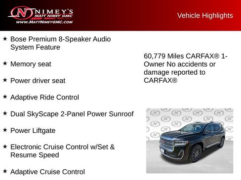 Used 2022 GMC Acadia Denali w/ Black Diamond Edition AWD/4WD image 10