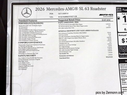 New 2026 Mercedes-Benz SL 63 AMG 4MATIC image 33