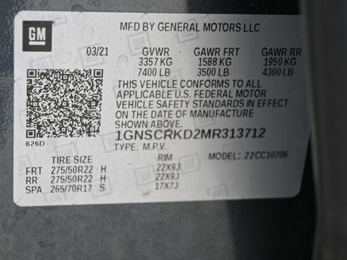 Used 2021 Chevrolet Tahoe RST w/ Luxury Package image 17