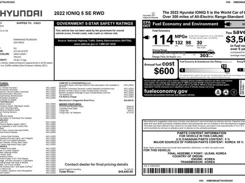 Used 2022 Hyundai Ioniq 5 SE image 52