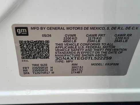 New 2026 Chevrolet Equinox RS w/ Safety and Technology Package AWD/4WD image 23