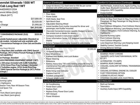 Certified 2024 Chevrolet Silverado 1500 W/T w/ WT Fleet Convenience Package image 34