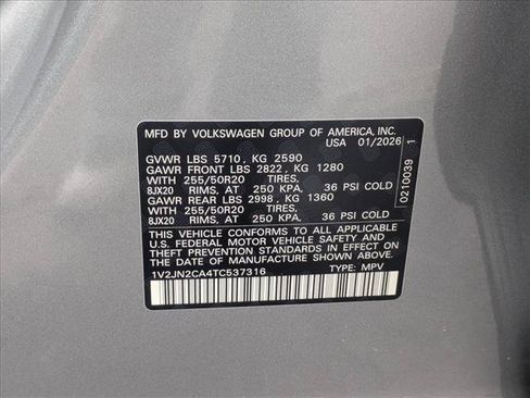 New 2026 Volkswagen Atlas SE FWD image 18