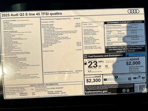 New 2025 Audi Q3 2.0T Premium Plus w/ Premium Plus Package image 17