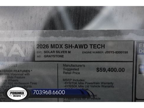New 2026 Acura MDX Technology Package image 38
