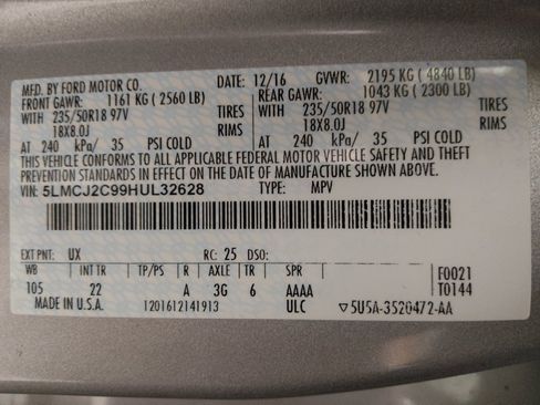 Used 2017 Lincoln MKC Select w/ Select Plus Package FWD image 33