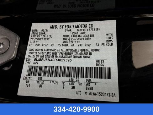 Used 2024 Lincoln Nautilus Reserve w/ Equipment Group 202A image 33