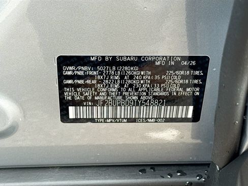 New 2026 Subaru Outback Premium AWD/4WD image 30