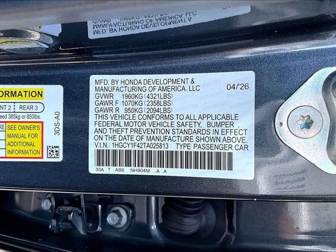 Certified 2026 Honda Accord SE image 14