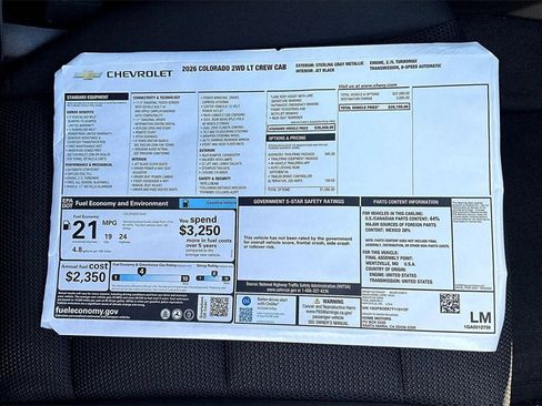 New 2026 Chevrolet Colorado LT w/ Advanced Trailering Package image 14