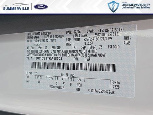 New 2026 Ford Transit 250 148 Medium Roof w/ Load Area Protection Package RWD image 32